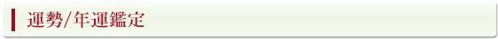 運勢/年運鑑定